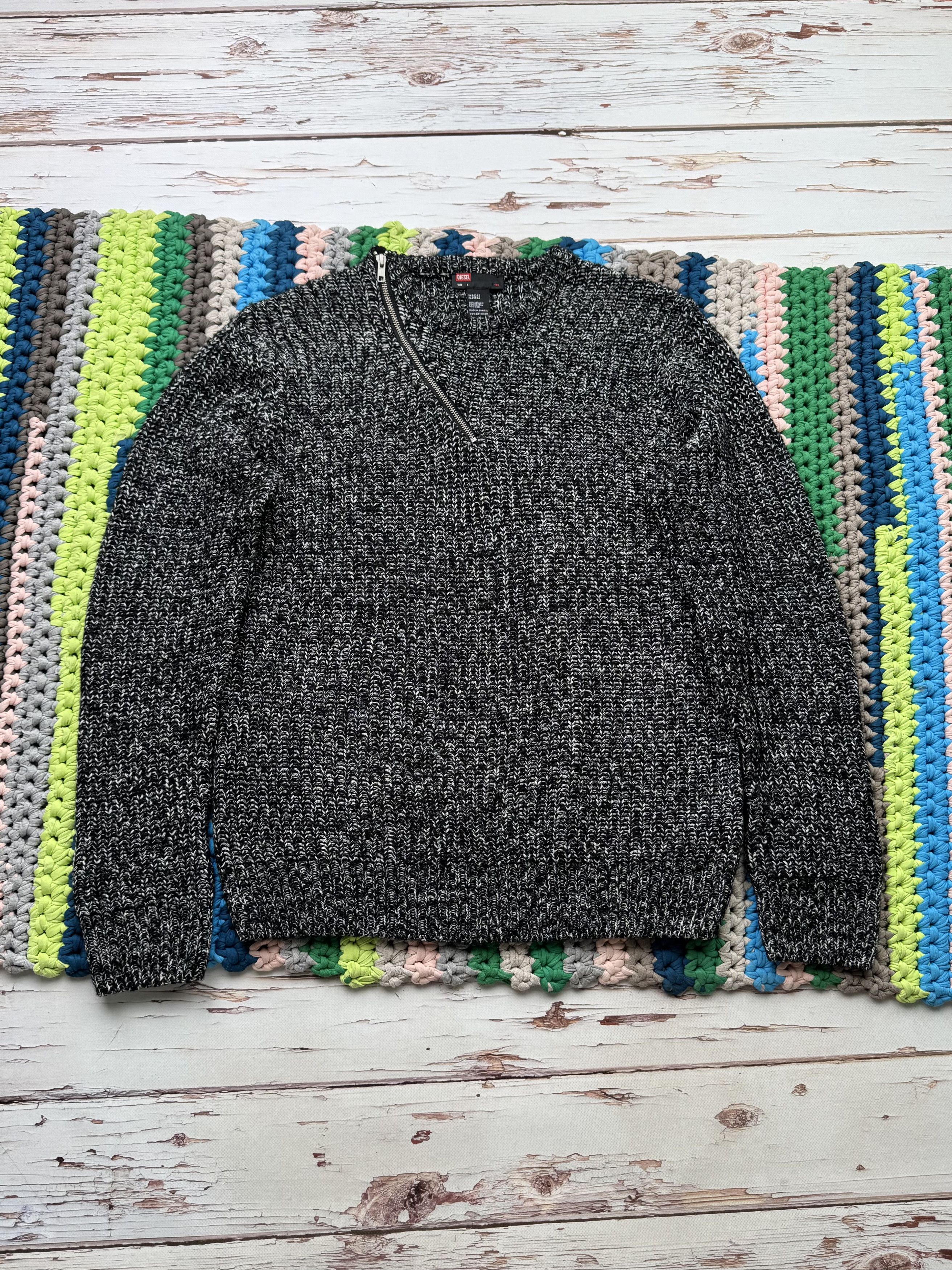 Diesel Diesel Vintage Sweater With Zipper (V250)(D10) Size US L / EU 52-54 / 3 - 1 Thumbnail