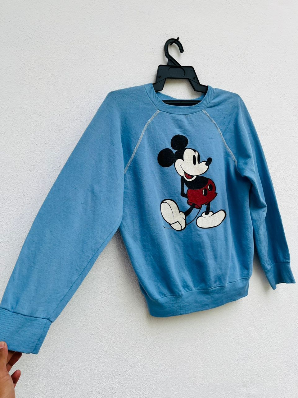 Mickey Mouse × Vintage Vintage 80s Mickey Mouse Sky Blue Streetwear Fashion Size US S / EU 44-46 / 1 - 4 Thumbnail