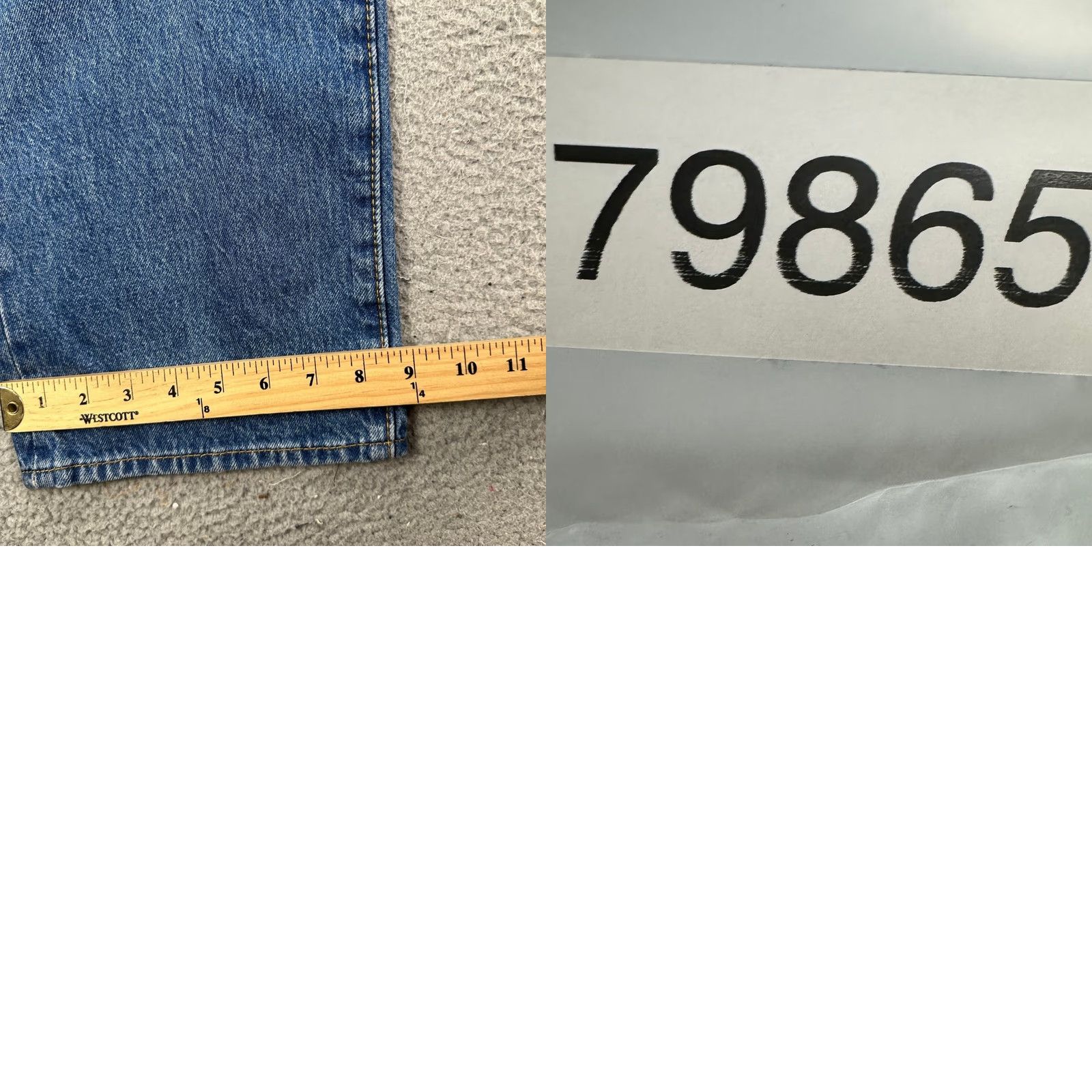 Levi's Levi's 501 Jeans Straight Leg Mens 35X32 Blue Distressed Red Tab 5 Pockets NEW Size US 35 - 8 Thumbnail