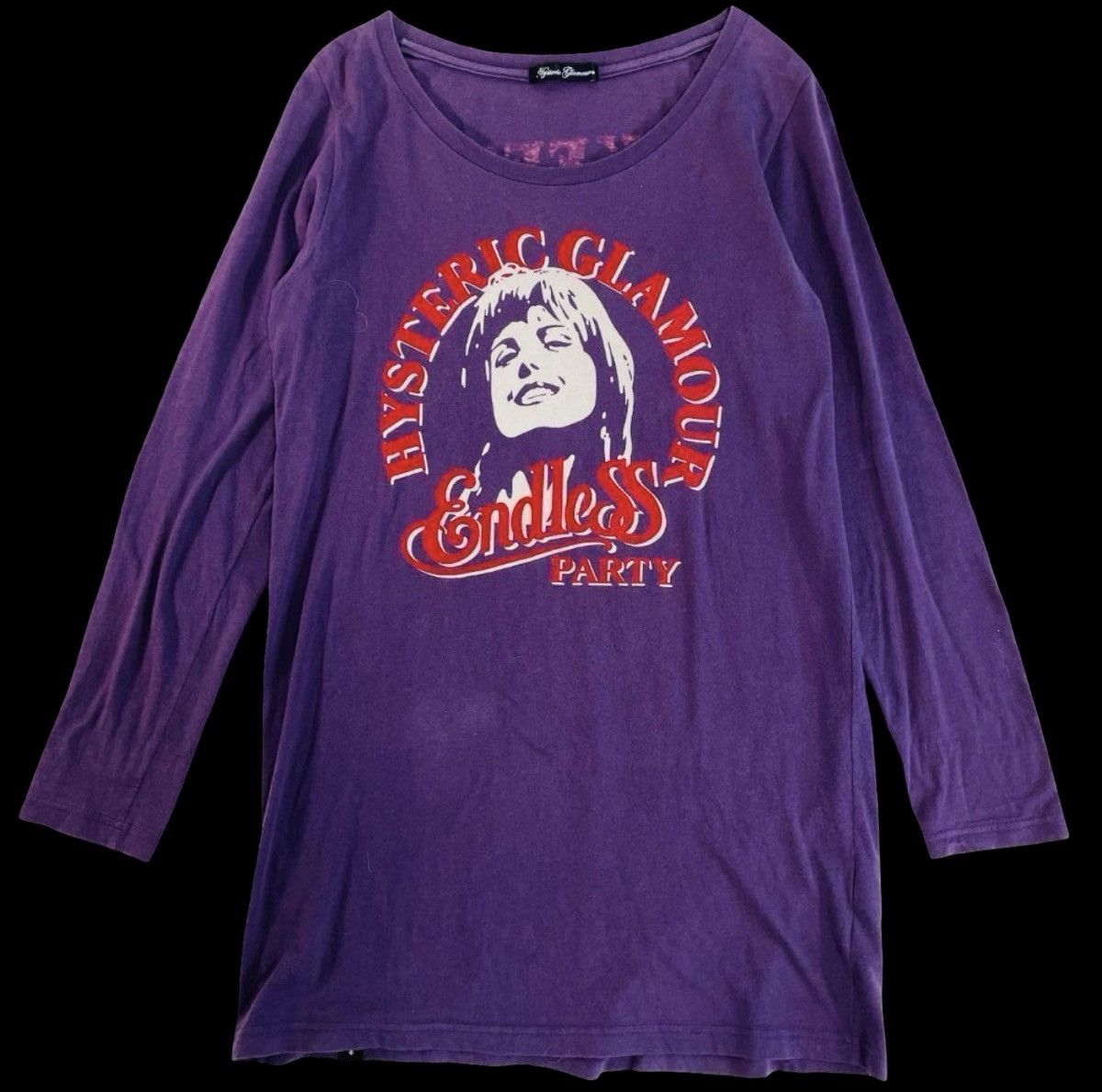 Hysteric Glamour Hysteric Glamour "Endless Party" Long Sleeve Tee - Purple Size US M / EU 48-50 / 2 - 1 Thumbnail