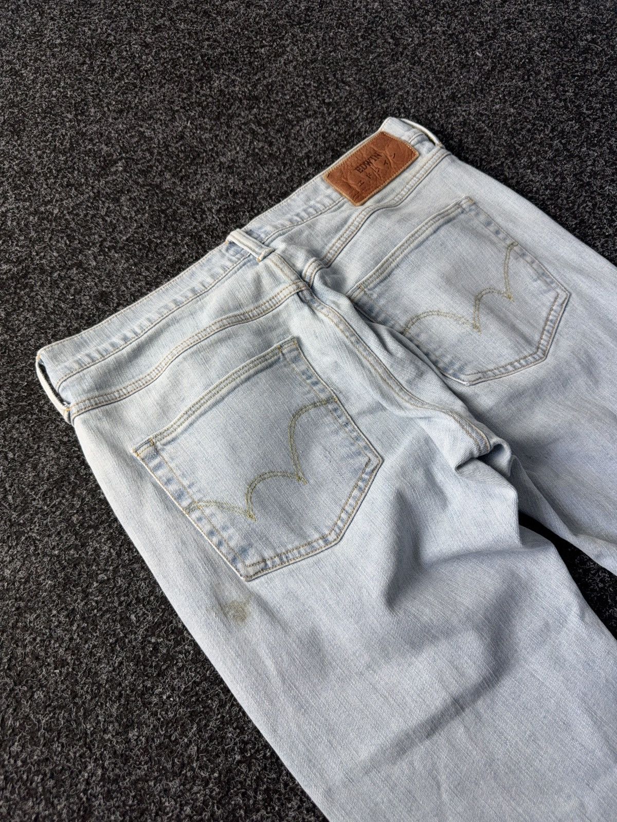 Edwin Vintage 00s Distressed Edwin Light Wash Straight Jeans Size US 33 - 14 Thumbnail
