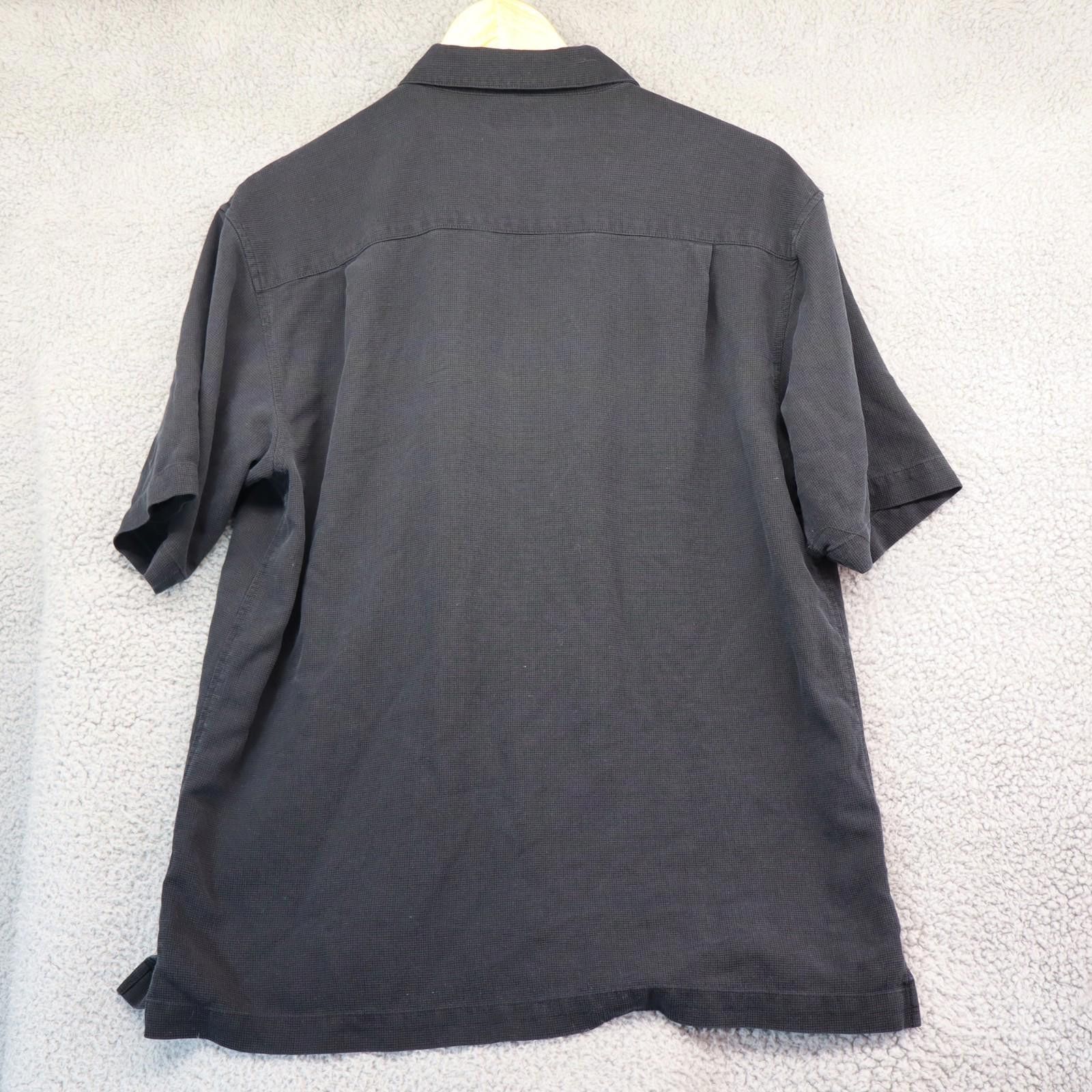 Other Anthology 100% Silk Button Down Shirt Large Black Hawaiian Size US L / EU 52-54 / 3 - 8 Thumbnail