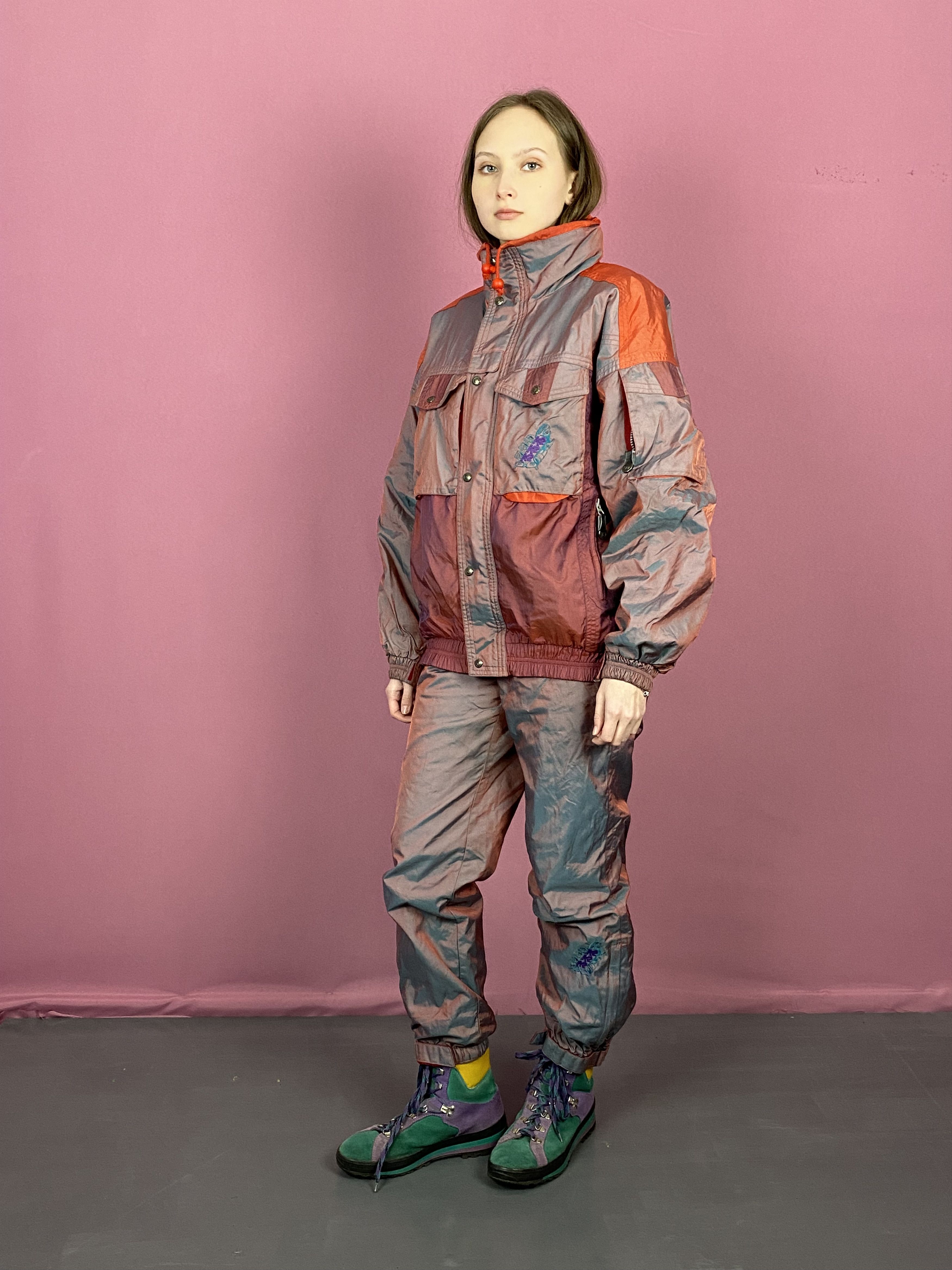 Vintage 90s Vintage Women's Ski Suit Set - 42 Jacket & Pants Size M / US 6-8 / IT 42-44 - 3 Thumbnail