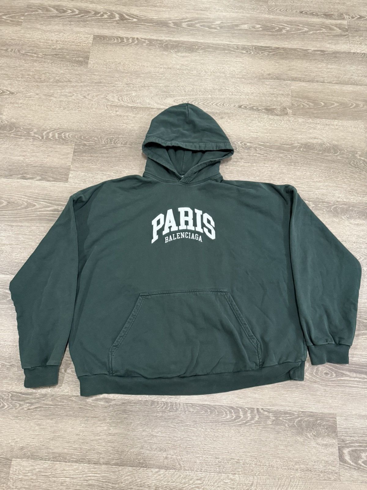Balenciaga Limited Edition Balenciaga Cities Paris Hoodie Green Size US M / EU 48-50 / 2 - 1 Thumbnail