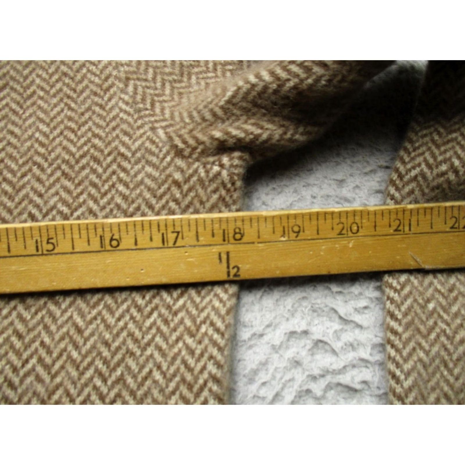 J.Crew J.Crew Sweater Mens M Brown 100% Cashmere Herringbone Crewneck Knit Pullover Size US M / EU 48-50 / 2 - 7 Thumbnail