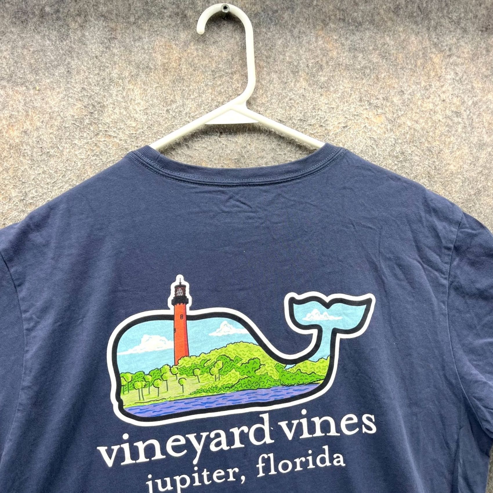 Vineyard Vines Vineyard Vines Shirt Mens Large Blue Crewneck Cotton Pocket Tee Whale Logo Shirt Size US L / EU 52-54 / 3 - 4 Thumbnail