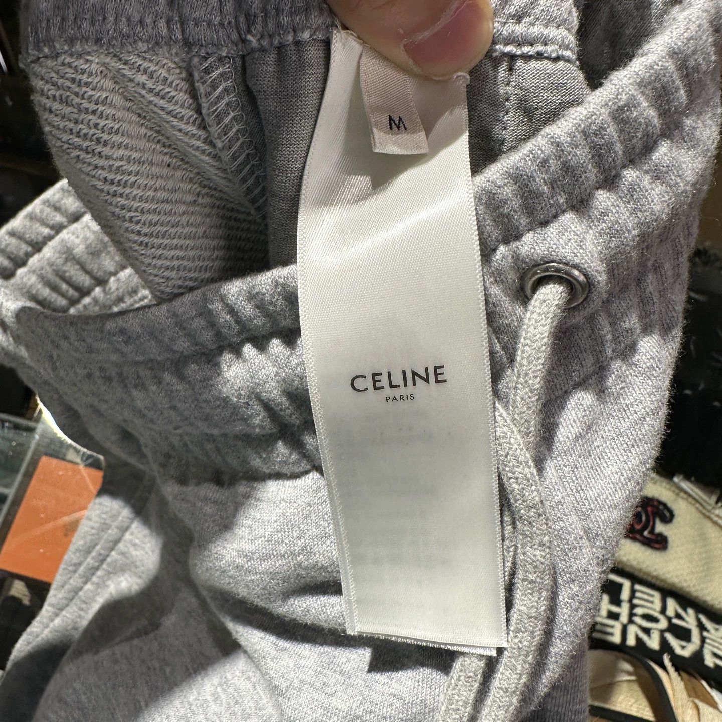Celine Celine apr221 Triomphe embroidered logo drawstring pants M Size 27" / US 4 / IT 40 - 4 Thumbnail