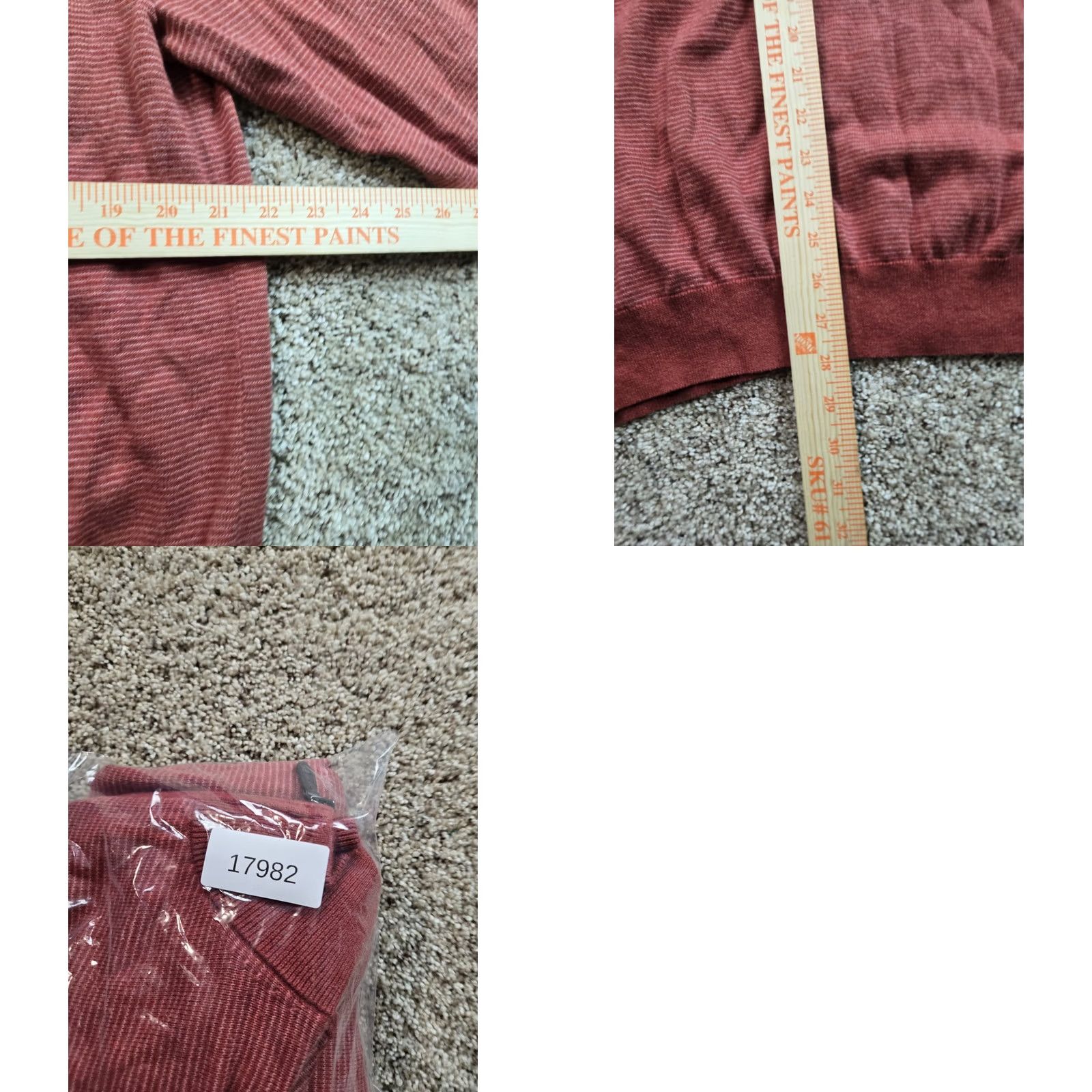 Vineyard Vines Vineyard Vines Sweater Mens XL Red 1/4 Zip Pullover Mock Neck Cotton Cashmere Knit Pullover Logo Vintage? No Size US XL / EU 56 / 4 - 8 Thumbnail