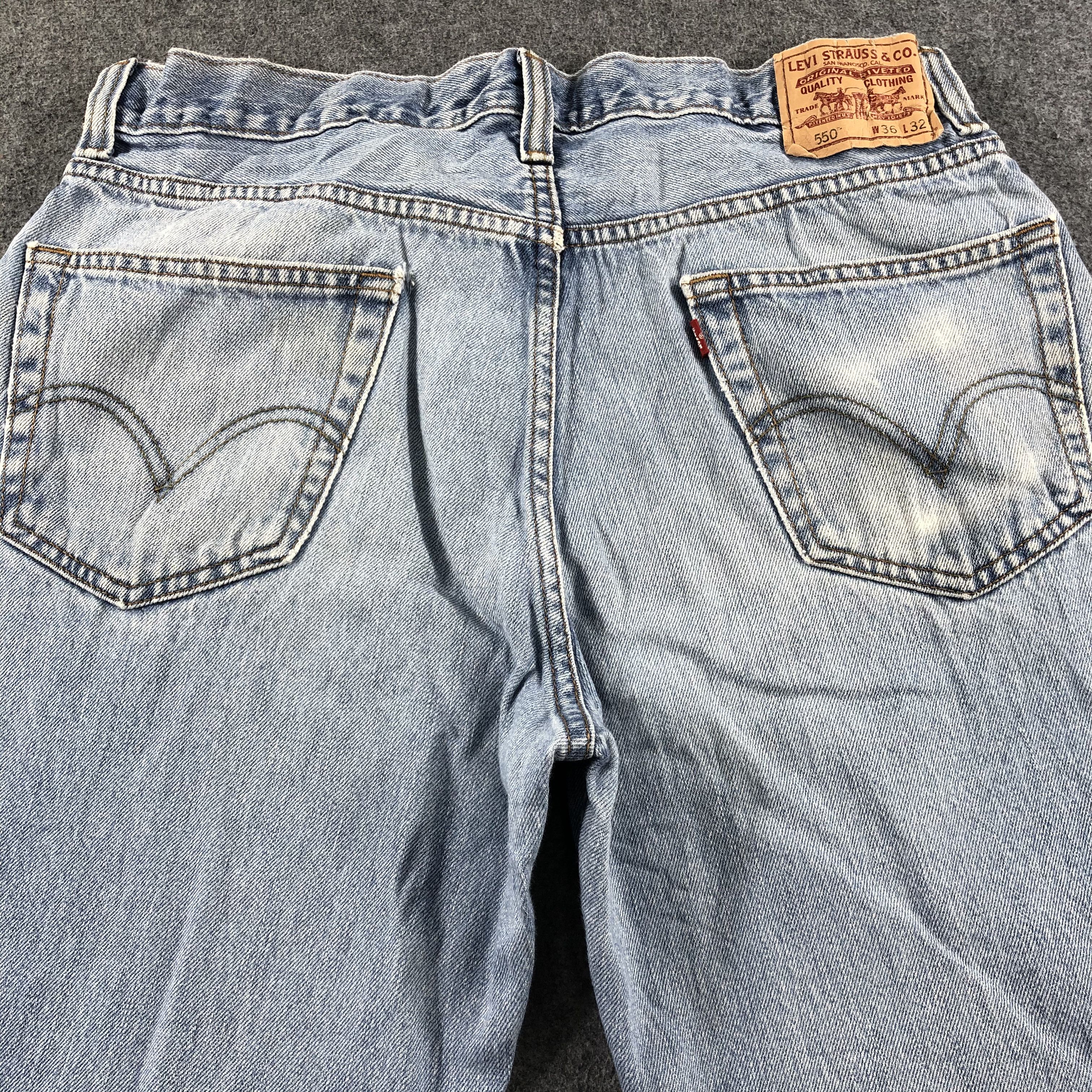 Levi's Vintage Blue Wash Levis 550 Jeans-J2632 Size US 34 / EU 50 - 4 Thumbnail
