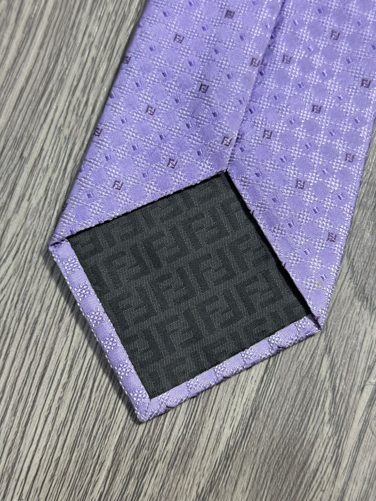 Fendi FENDI Logos Full Print Silk Tie Size ONE SIZE - 7 Thumbnail