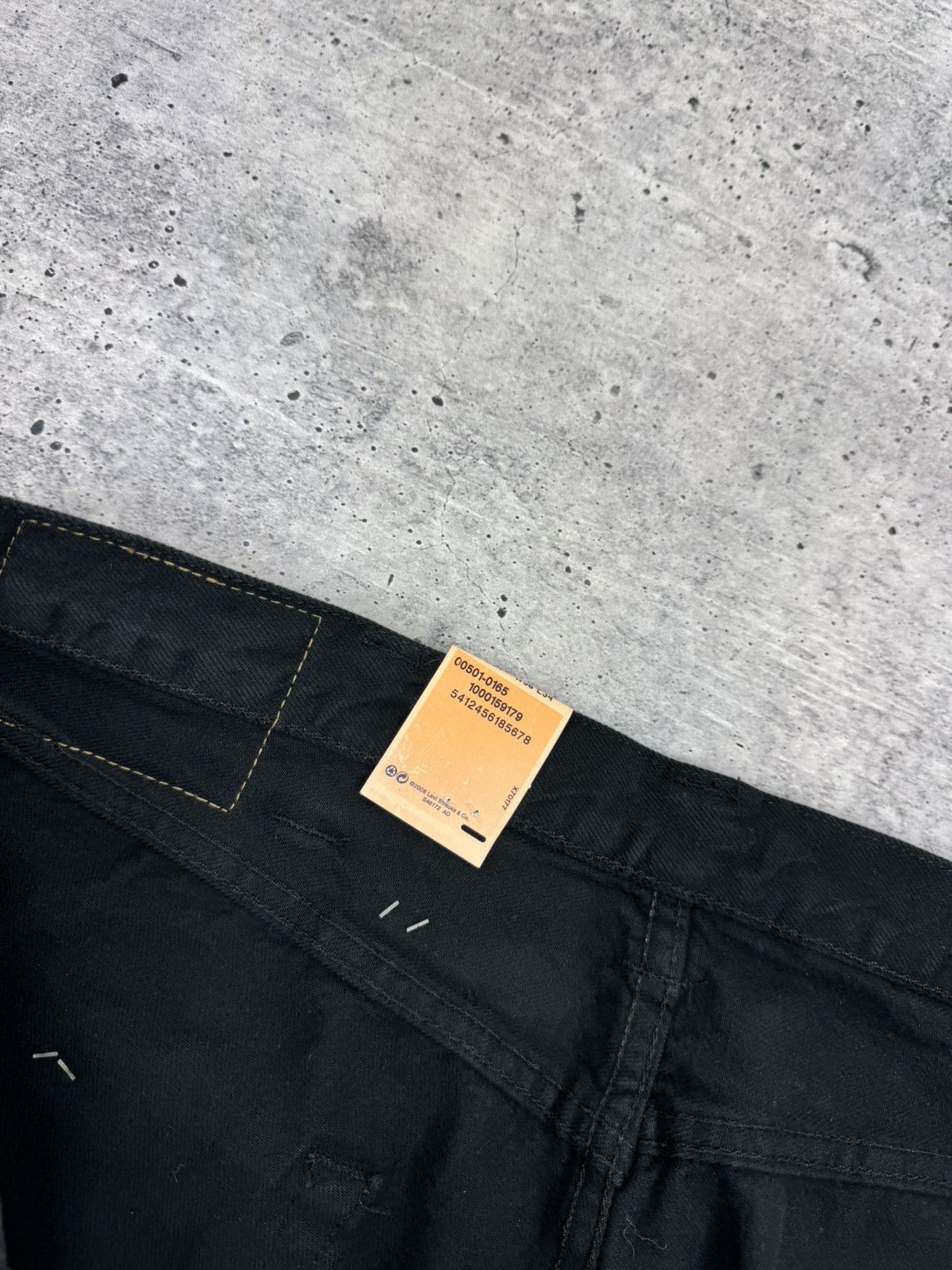 Levi's Vintage Levi’s 501 Straight Fit Black Denim Jeans Trousers Size US 38 / EU 54 - 16 Thumbnail