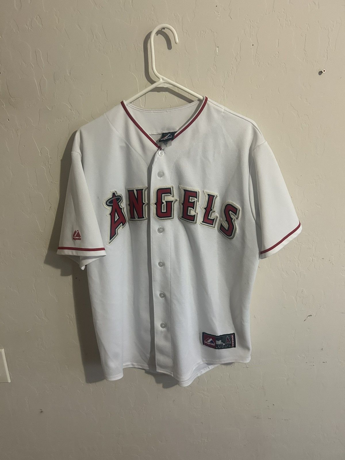 Majestic Anehiem Angels Majestic Jersey Size XL Size US XL / EU 56 / 4 - 4 Thumbnail