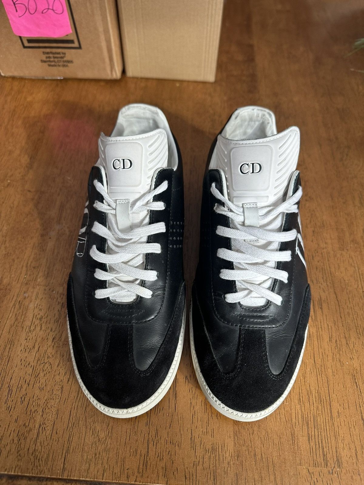 Dior Men’s Christian Dior Homme B01 Black Leather Sneakers EU 39 Size US 7.5 / EU 40-41 - 2 Thumbnail