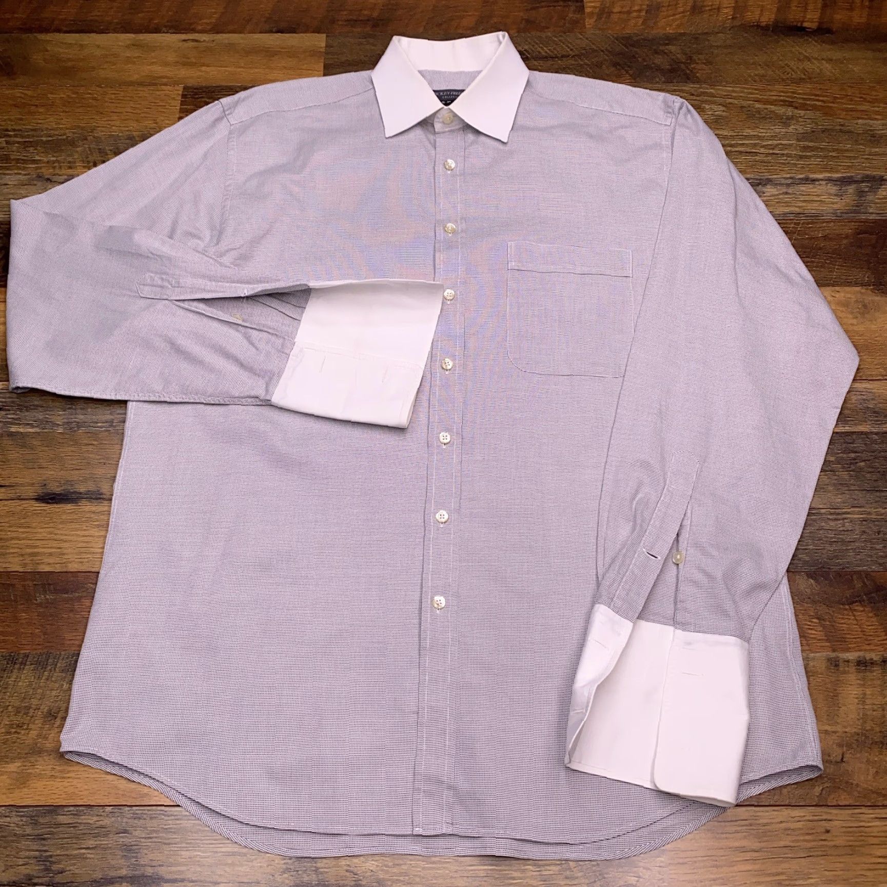 Vintage VINTAGE Hickey Freeman Dress Shirt Mens 16 White French Cuff Button Up Shirt Size US L / EU 52-54 / 3 - 2 Thumbnail