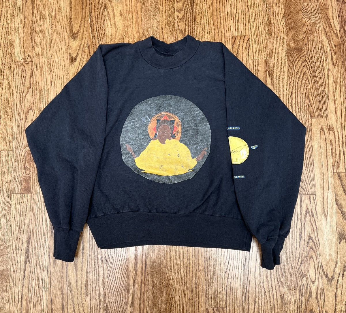 image of Kanye West Jesus Is King Album Merch in Navy, Men's (Size Large)