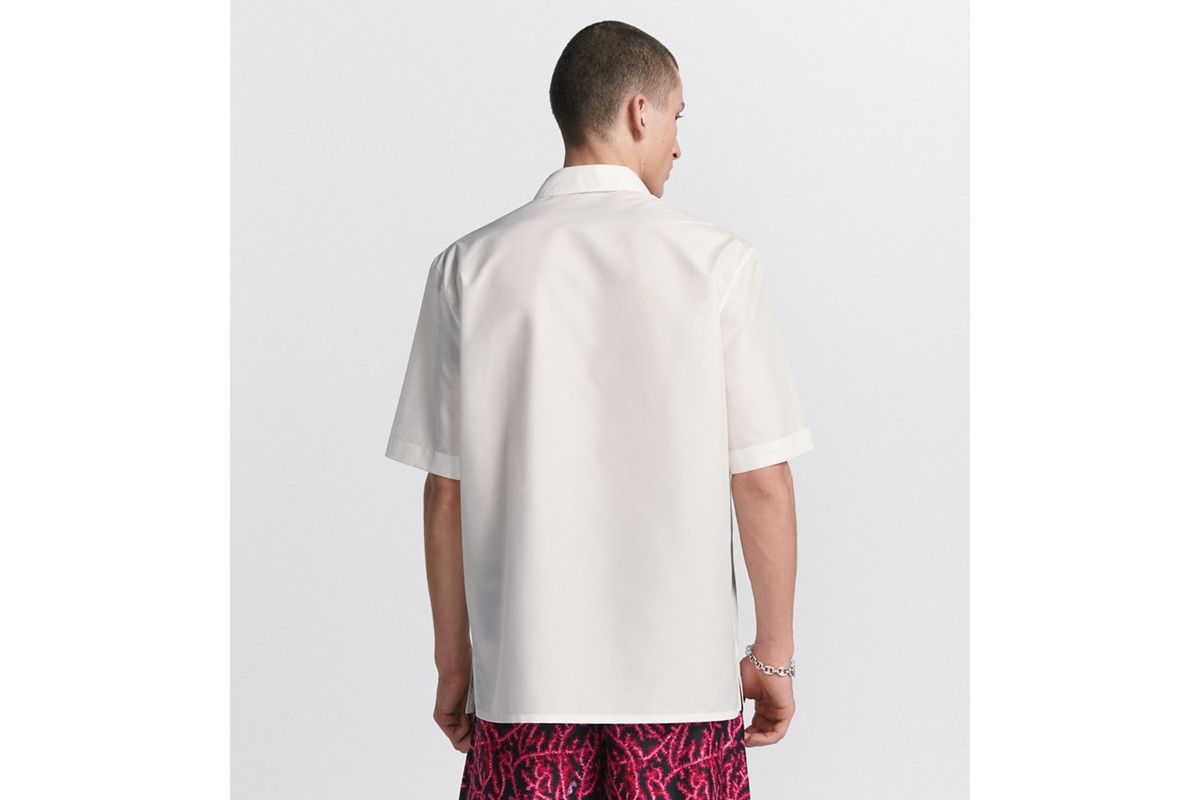 Dior o1bcso1str0226 Short-Sleeved Zipped Shirt in White Size US XL / EU 56 / 4 - 6 Thumbnail