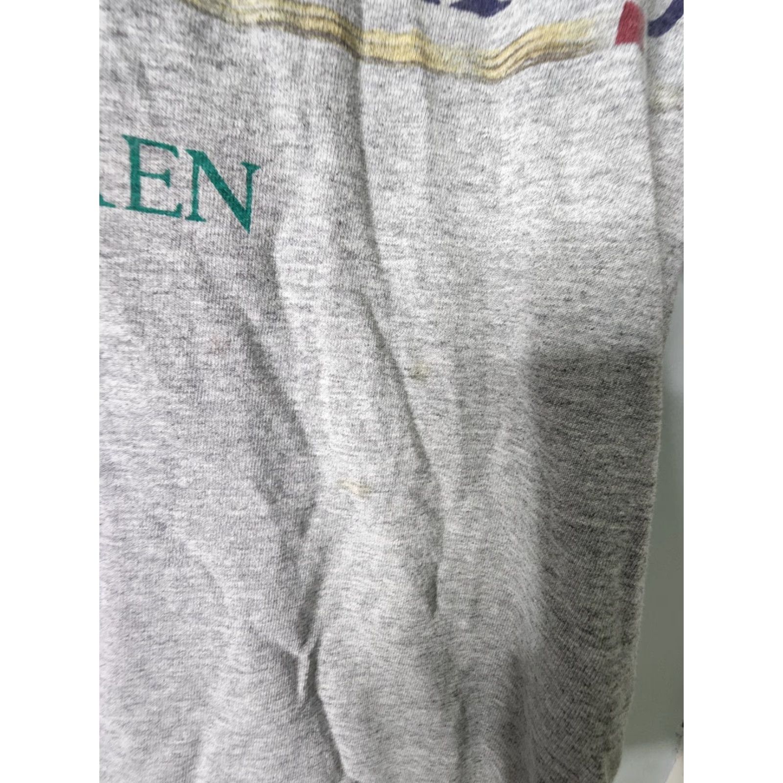 Ralph Lauren VINTAGE Ralph Lauren USA Oars Spell Out Logo T Shirt Mens L Chaps Distressed Crew Neck Short Sleeve 90s Polo Ralph Lauren Graphic Print Size US L / EU 52-54 / 3 - 3 Thumbnail