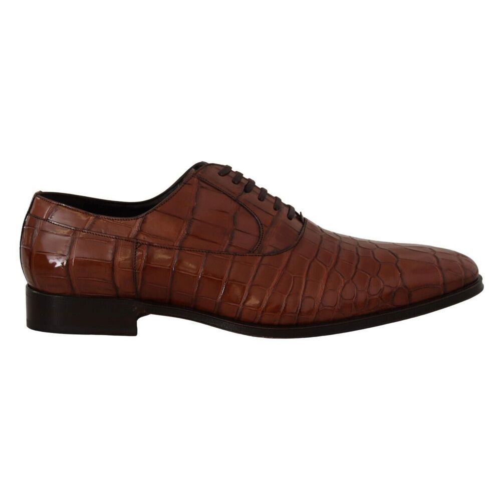 Dolce & Gabbana Dolce & Gabbana Elegant Exotic Crocodile Leather Formal Shoe Size US 11 / EU 44 - 1 Thumbnail
