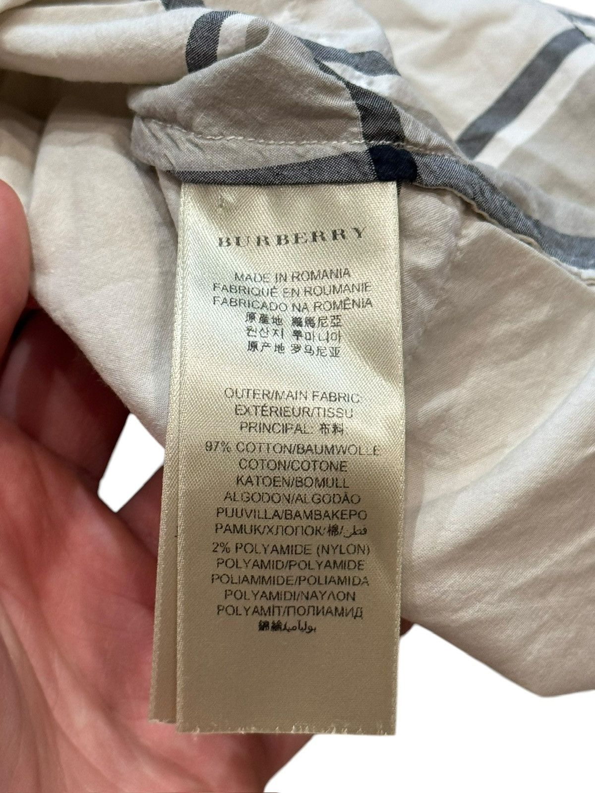 Burberry Burberry Brit Checked Long Sleeve Button Front Shirt Small Size US S / EU 44-46 / 1 - 4 Thumbnail