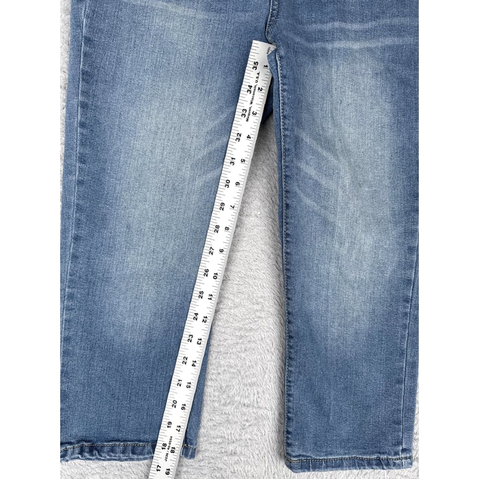 Vintage d.jeans Jeans Womens 6 Blue High Rise Button Fly Stretch Denim Cropped Capri 19L Size 28" / US 6 / IT 42 - 6 Thumbnail