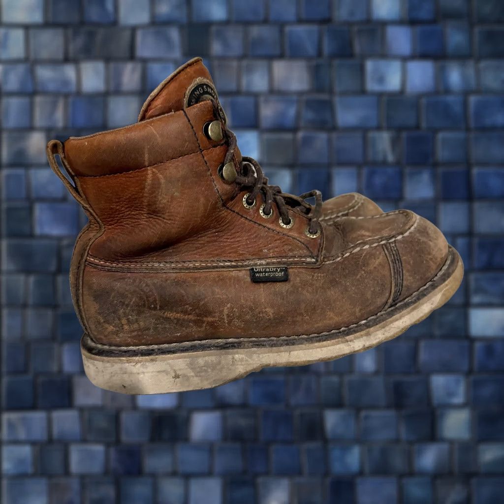 Vintage Irish Setter Women Size 6 Brown Leather Boots Red Wing Waterproof 890 Boots Leather Waterproof 890 Womens Mens? Size US 6 / IT 36 - 1 Thumbnail