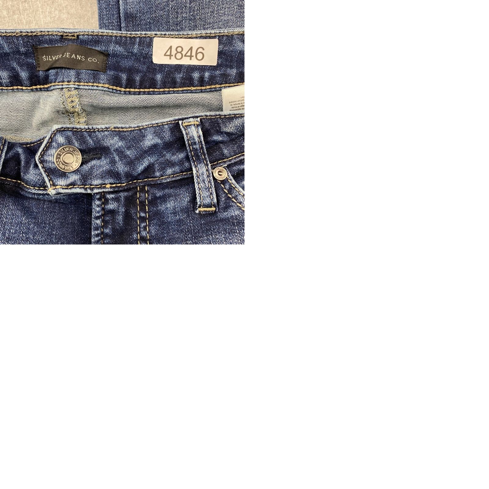 Silver Jeans Co. Silver Jeans Tuesday Slim Boot Womens 30 X 26 Blue Bootcut Stretch Mid Denim Jeans Size 30" / US 8 / IT 44 - 11 Thumbnail