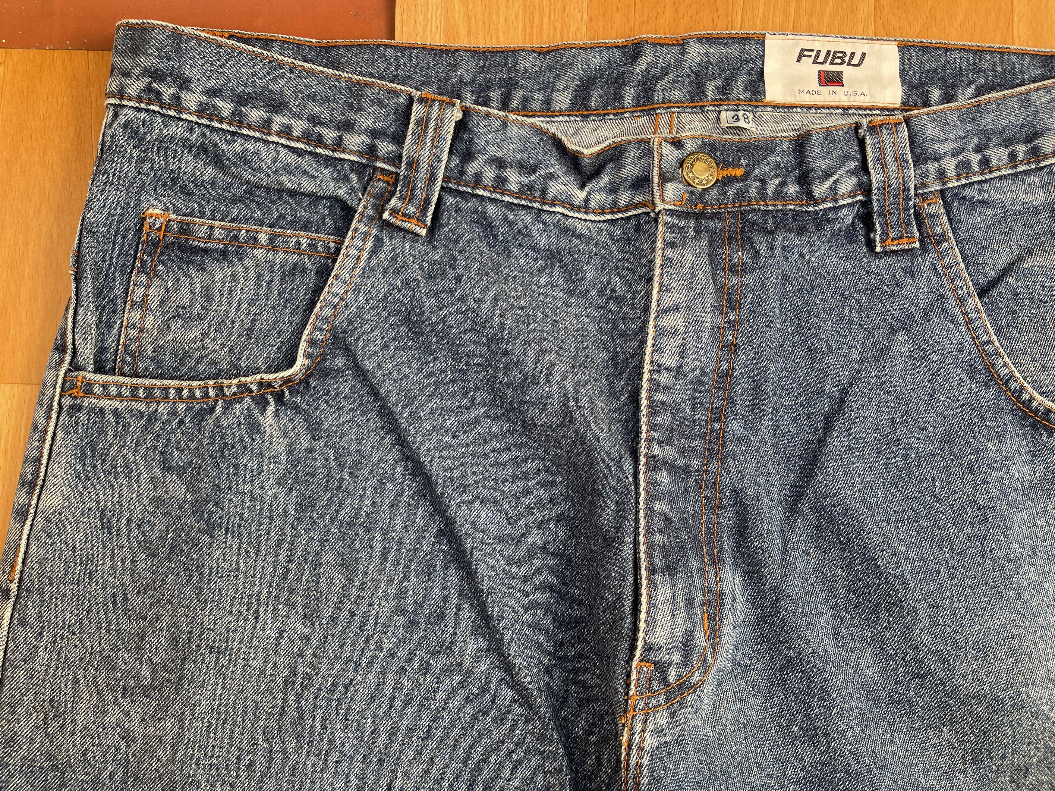 Fubu FUBU jeans, vintage baggy jeans, 90s hip hop skater Y2K 38 Size US 38 / EU 54 - 12 Thumbnail