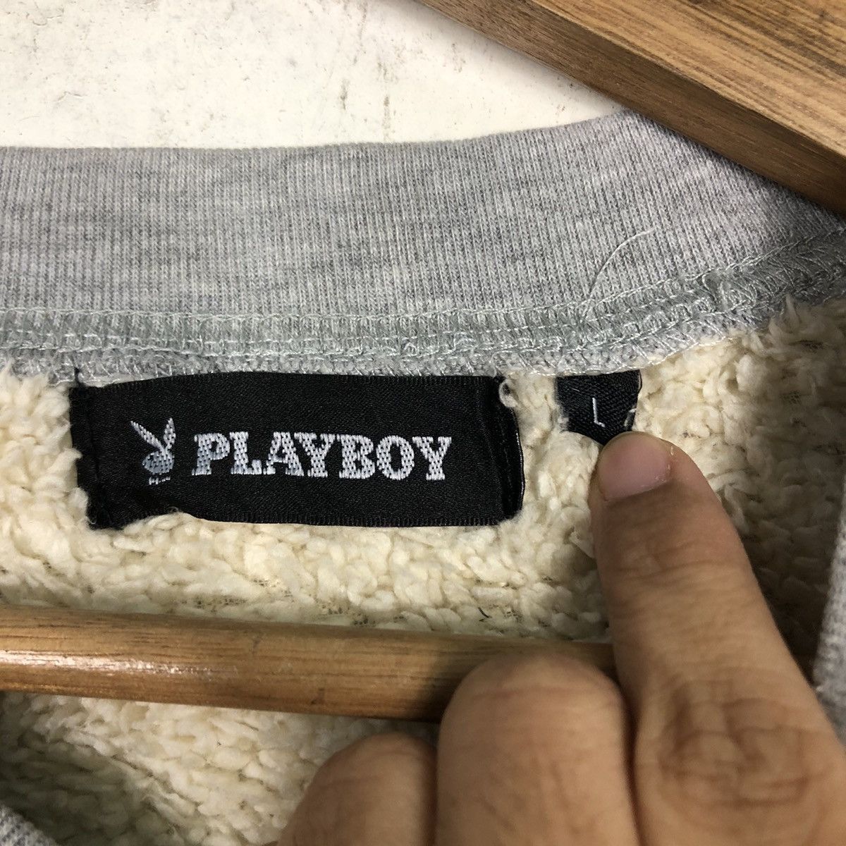 Japanese Brand Playboy Bunny Logo Sweatshirt Gray Long Sleeve Crewneck Size US L / EU 52-54 / 3 - 13 Thumbnail