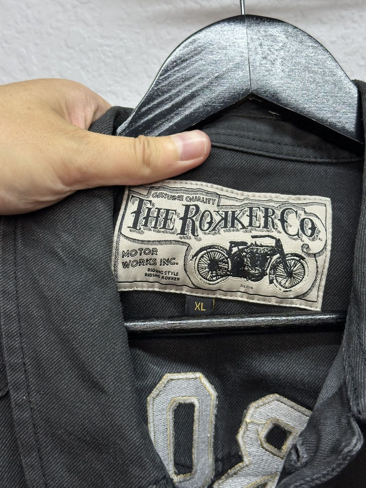 THE ROKKER COMPANY Vintage The Rokker Motorcycle Archival Moto Denim Vest Size US XL / EU 56 / 4 - 12 Thumbnail