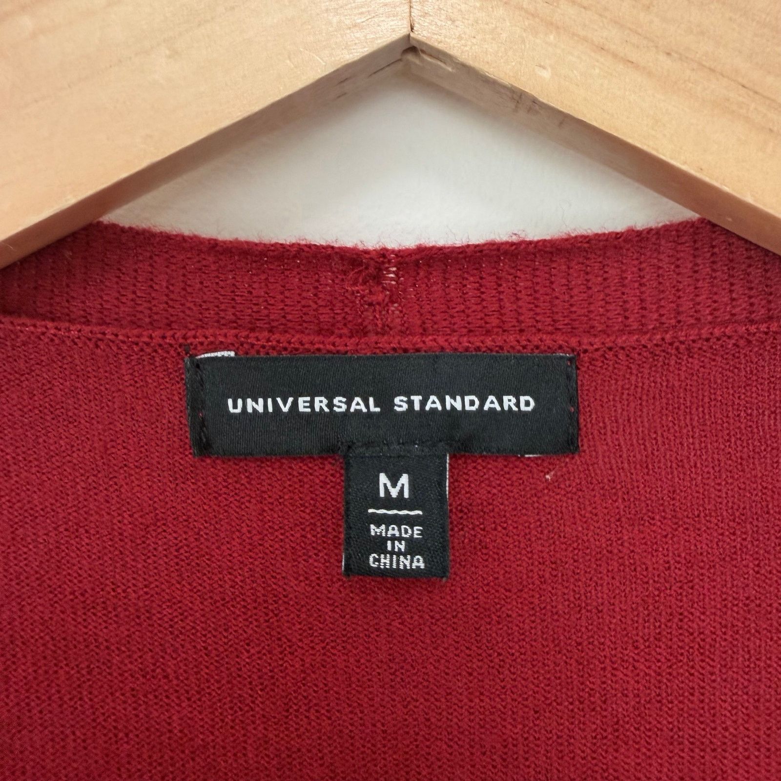 Other Universal Standard Red Wool Blend Long Line Cardigan Sz M Size M / US 6-8 / IT 42-44 - 2 Thumbnail