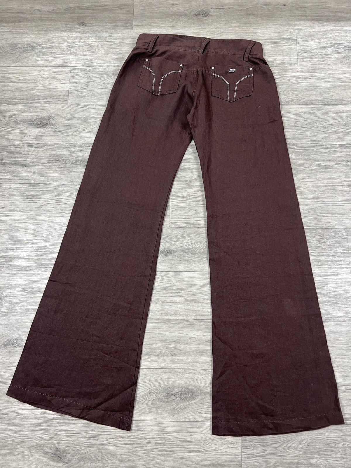 Miss Sixty MISS SIXTY BROWN LINEN PANTS WOMEN’S SIZE 26 Size 26" / US 2 / IT 38 - 7 Thumbnail