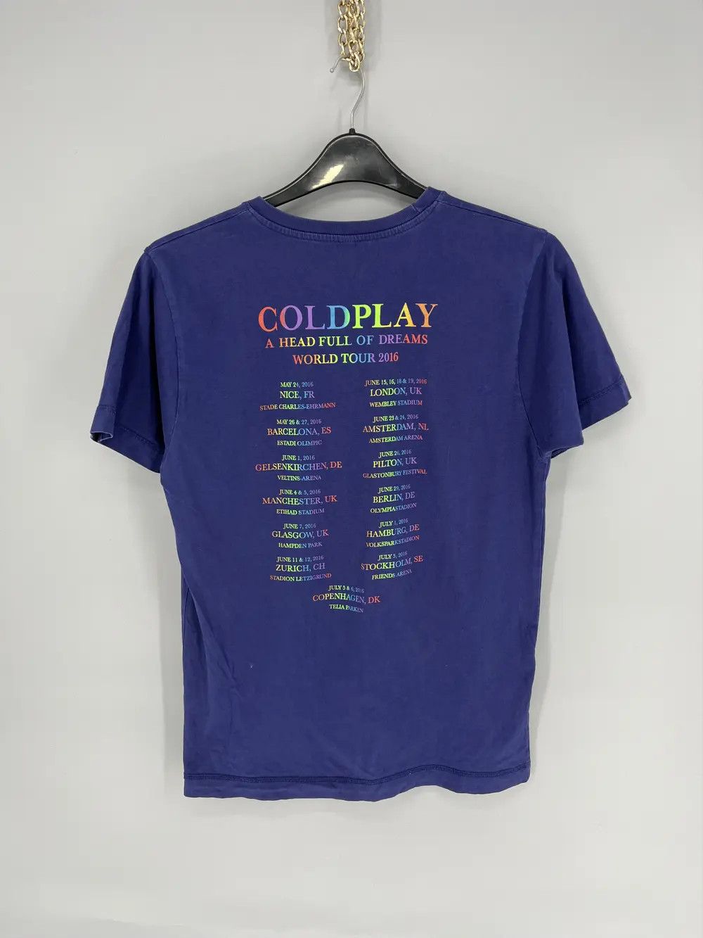 Band Tees × Vintage Vintage Y2K Coldplay A Head Full OF dreams World Tour 2016 Size US M / EU 48-50 / 2 - 9 Thumbnail