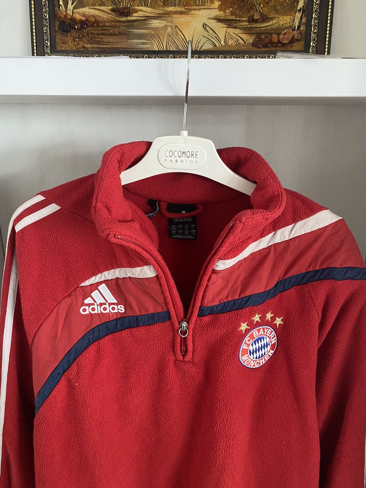 Adidas Vintage Adidas Bayern Munich Fleece Sweatshirt Football Y2K Size US L / EU 52-54 / 3 - 4 Thumbnail