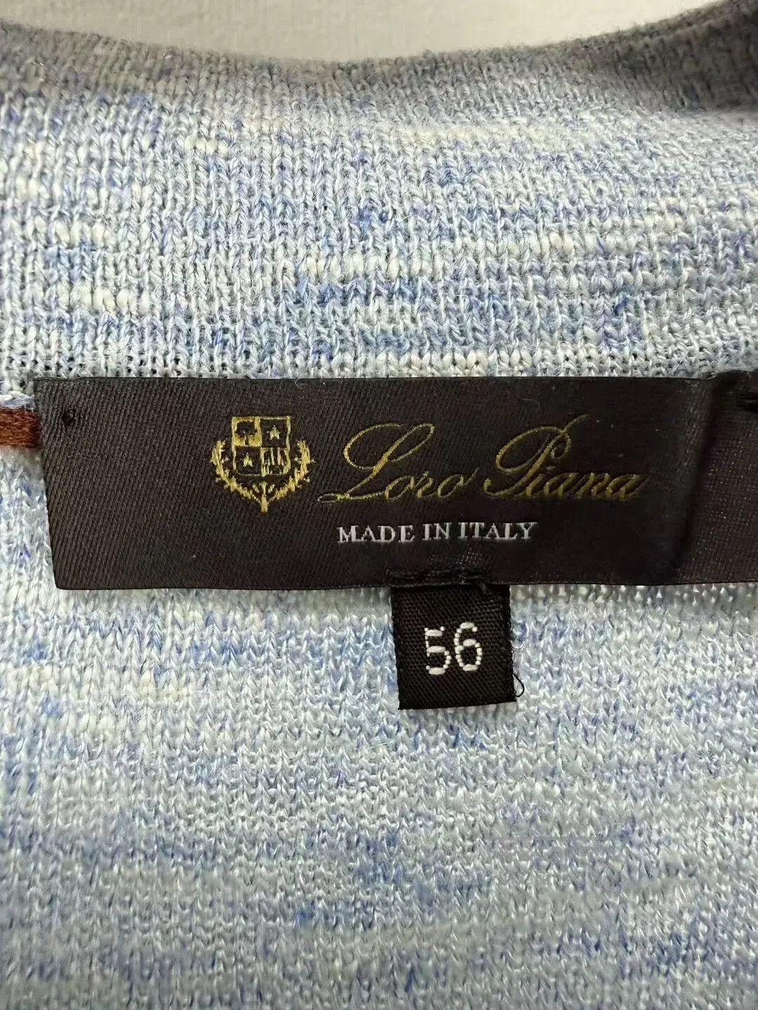 Loro Piana Loro Piana Misty Blue Linen Polo Shirt. Size US XXL / EU 58 / 5 - 5 Thumbnail