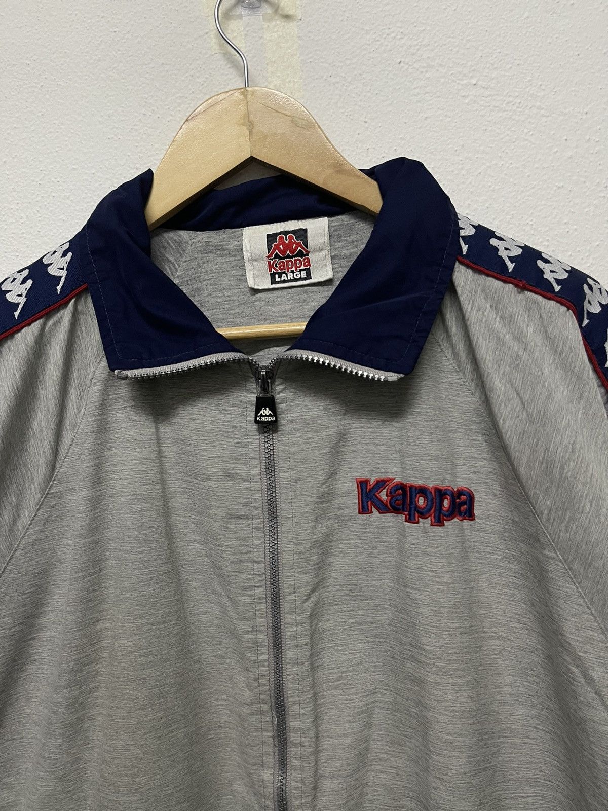 Kappa × Vintage 90s KAPPA SIDETAPE TRACKTOP LIGHT JACKET OG DESIGN Size US L / EU 52-54 / 3 - 9 Thumbnail