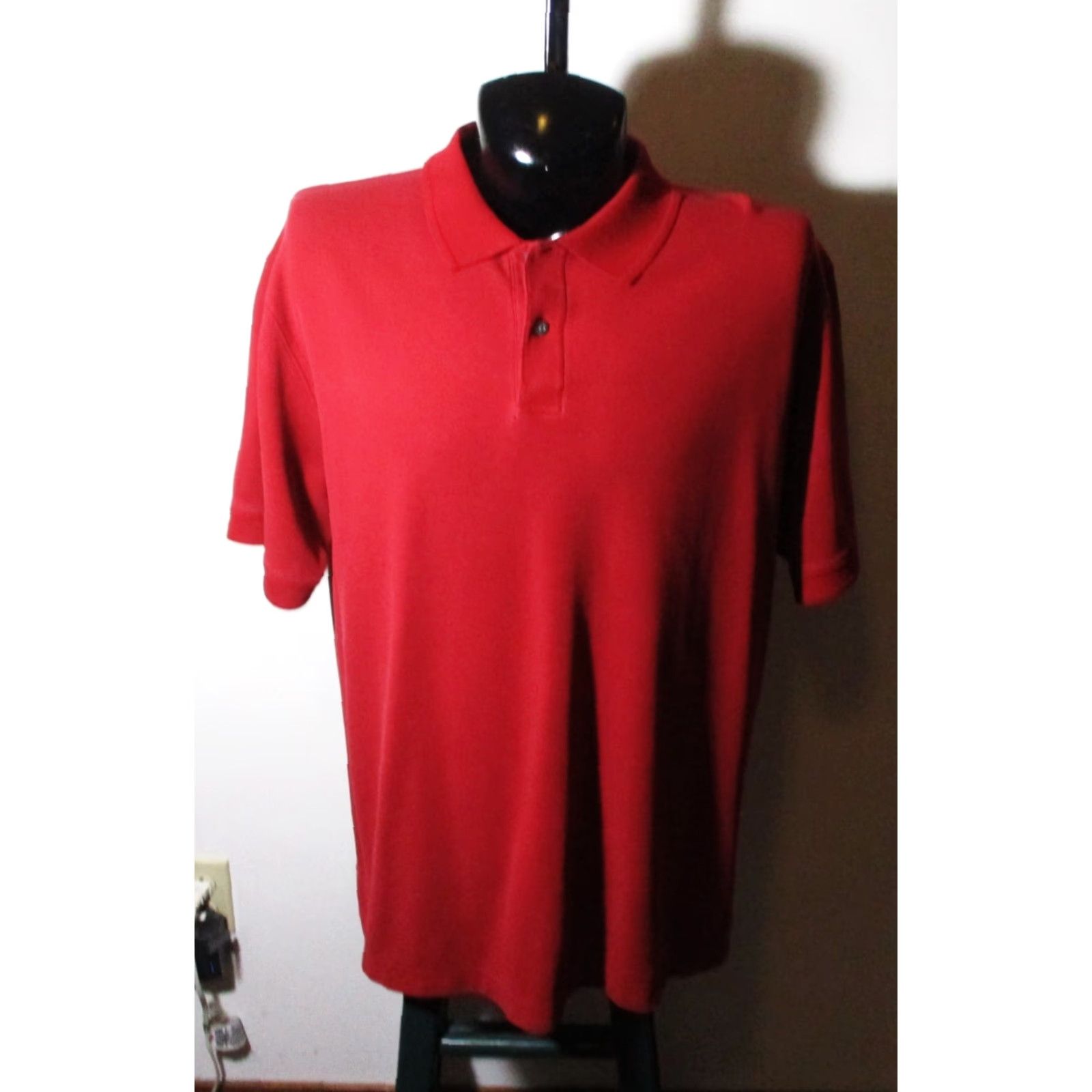 Vintage L.L. BEAN Polo Shirt Burgundy Short Sleeve XL Men’s Classic 100% Cotton V-Neck Button Shirt Polo Shirt Casual Golf Size US XL / EU 56 / 4 - 2 Thumbnail