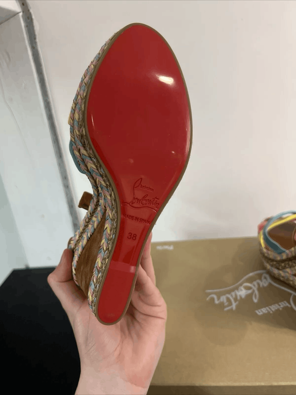 Christian Louboutin Christian Louboutin Lagoadonna 120 Brown Lace Up Platform Size US 7.5 / IT 37.5 - 5 Thumbnail