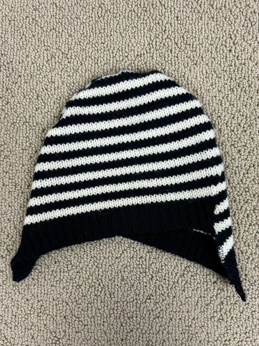 Comme des Garcons Comme des Garcons Asymmetrical Cut Striped Wool Knit ...