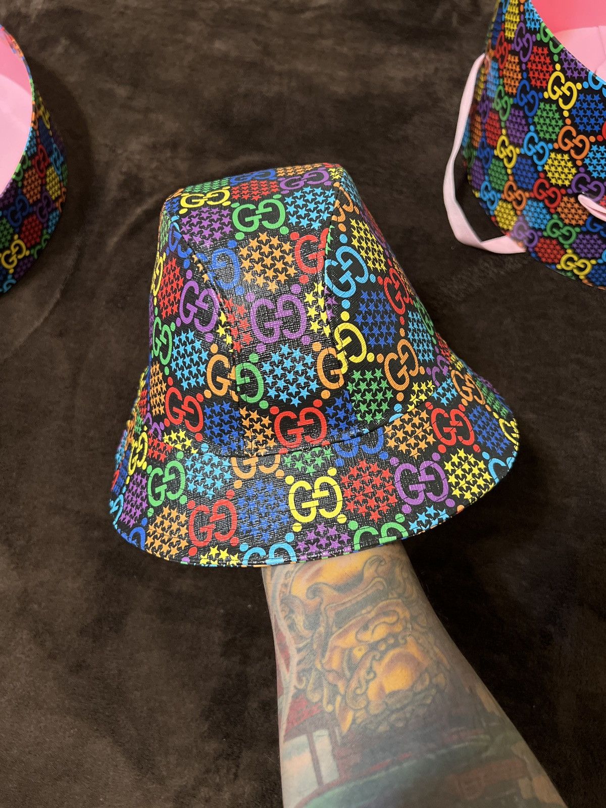 Gucci Gucci limited edition psychedelic bucket hat Size ONE SIZE - 3 Thumbnail