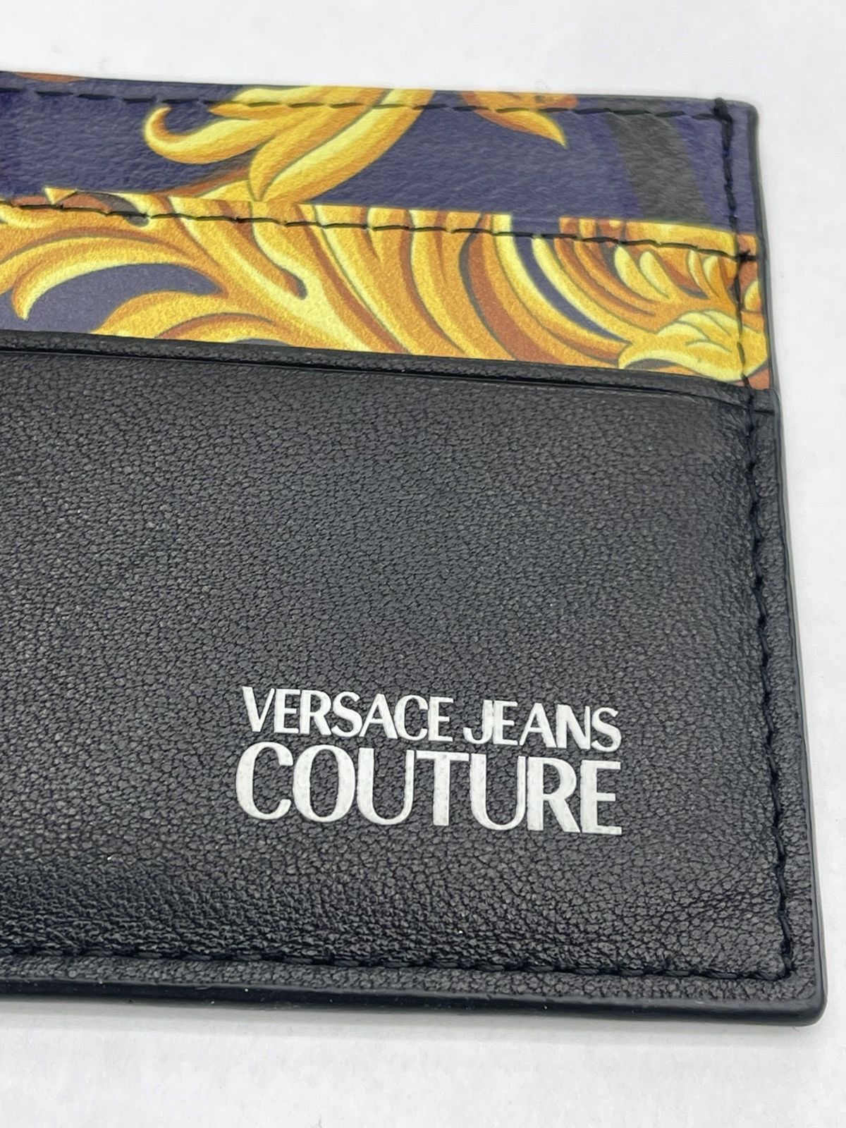 Versace Jeans Couture Versace Baroque Leather Card Case Size ONE SIZE - 2 Thumbnail