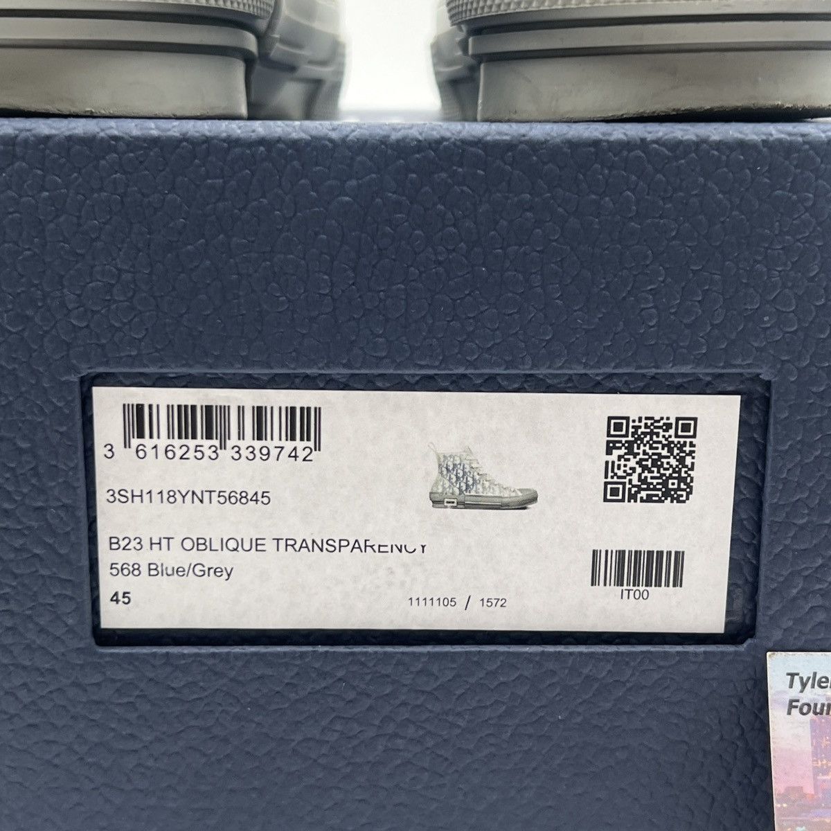 Dior Dior b23 high Dior oblique blue grey Size US 11.5 / EU 44-45 - 6 Thumbnail