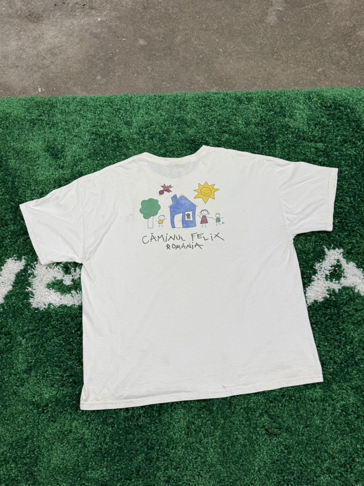 Hanes × Vintage Vintage Romanian Orphanage Orphan Drawing Tee 2XL XXL Size US XXL / EU 58 / 5 - 1 Thumbnail