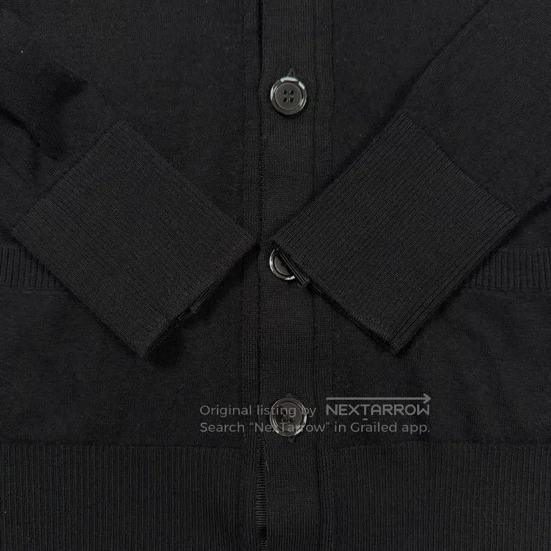 Thom Browne Thom Browne Black wool V-neck sweater Size US S / EU 44-46 / 1 - 4 Thumbnail