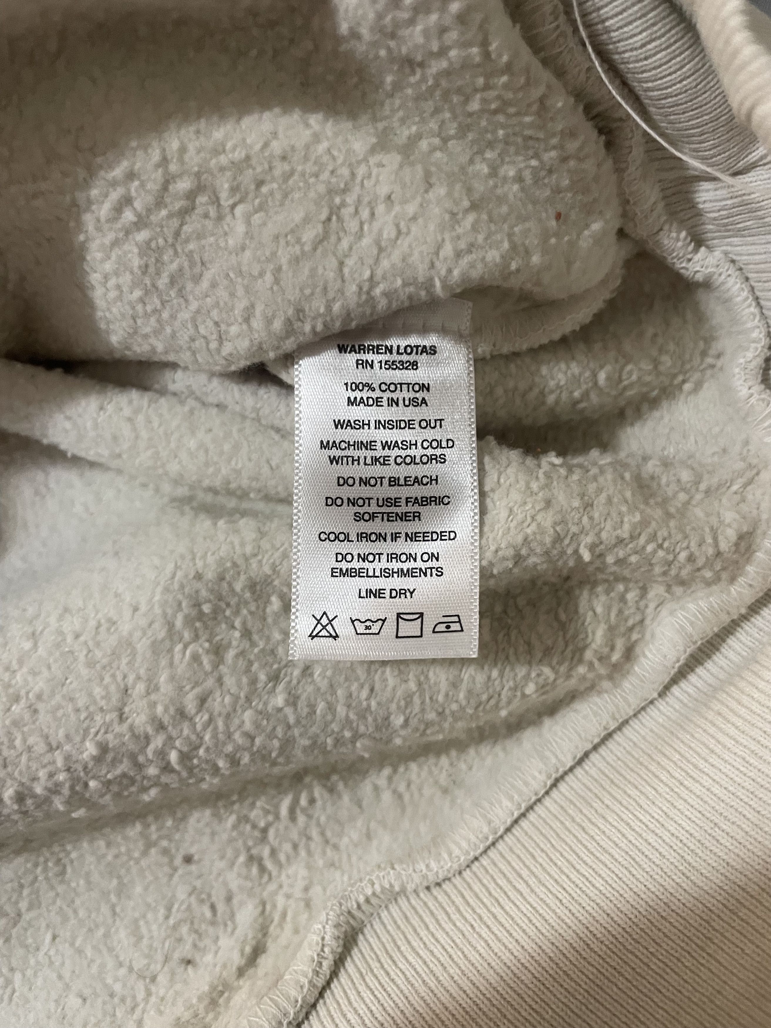 Warren Lotas Warren Lotas Large Beige Hooded Sweatshirt Hunt Never Ends Size US L / EU 52-54 / 3 - 7 Thumbnail