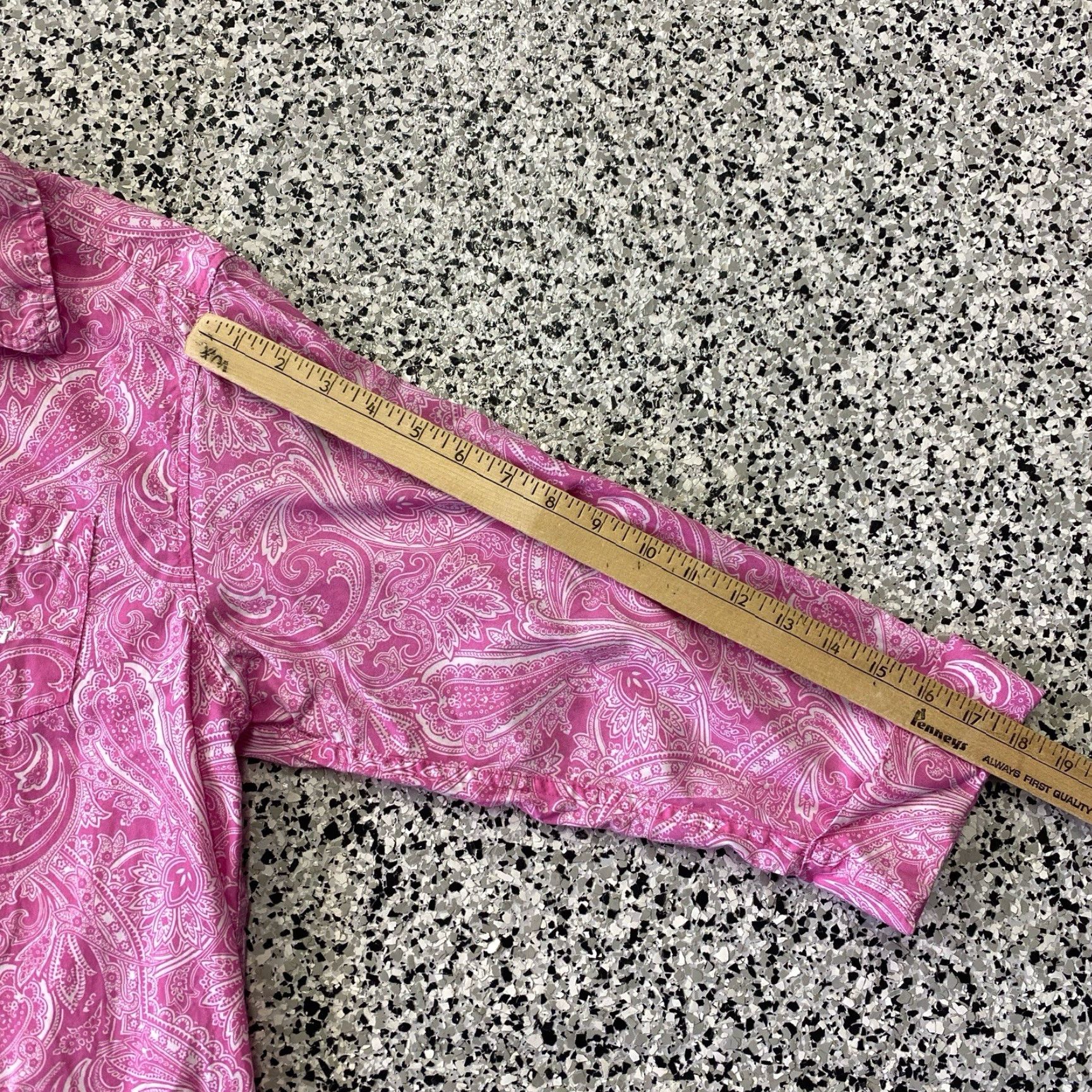 Ralph Lauren Lauren Ralph Lauren Button Down Shirt Womens Large Pink Paisley Half Sleeve Size L / US 10 / IT 46 - 4 Thumbnail