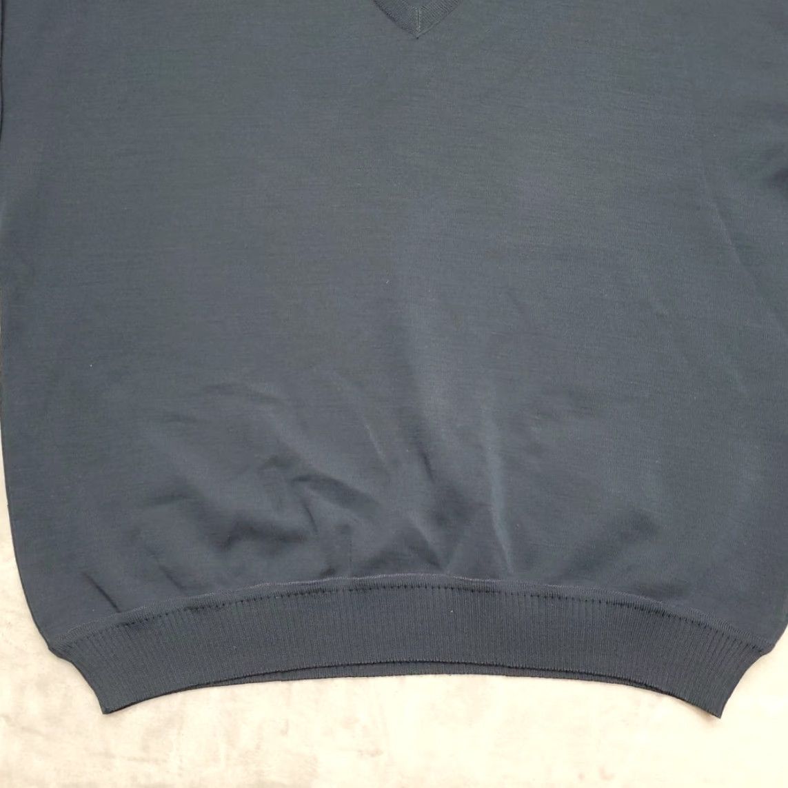 Vintage VINTAGE St Croix Knits Sweater Mens Large Navy Blue Long Sleeve 100% Wool Made in USA Size US L / EU 52-54 / 3 - 2 Thumbnail