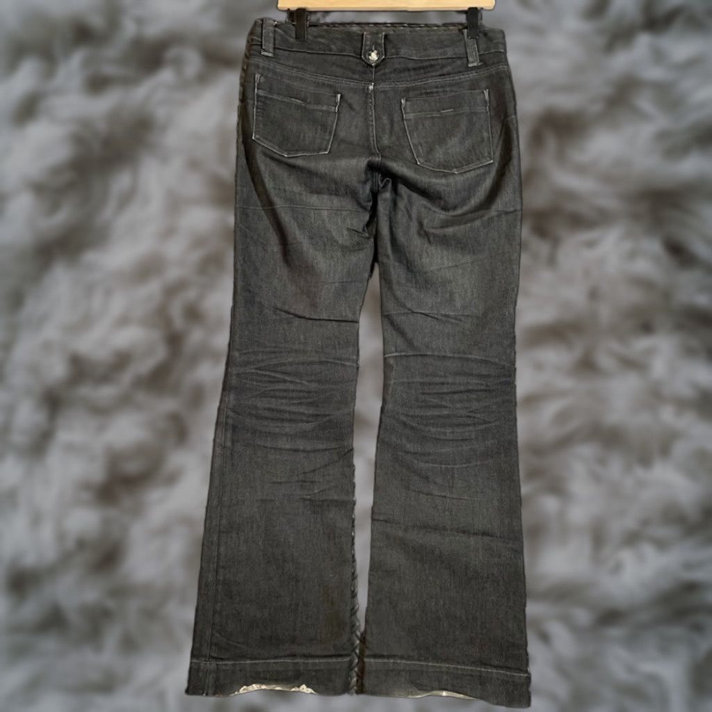 Banana Republic VINTAGE Banana Republic Women's Jeans Bootcut 6R Black Dark Wash 28 6R Y2K Limited Edition Women Mens? Size 28" / US 6 / IT 42 - 1 Thumbnail