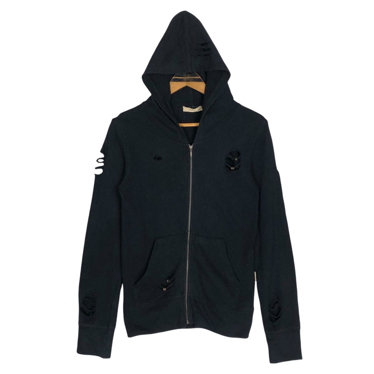 If Six Was Nine × Japanese Brand Vintage G.O.A Distressed Design Hooded Sweater Size XS / US 0-2 / IT 36-38 - 1 Thumbnail