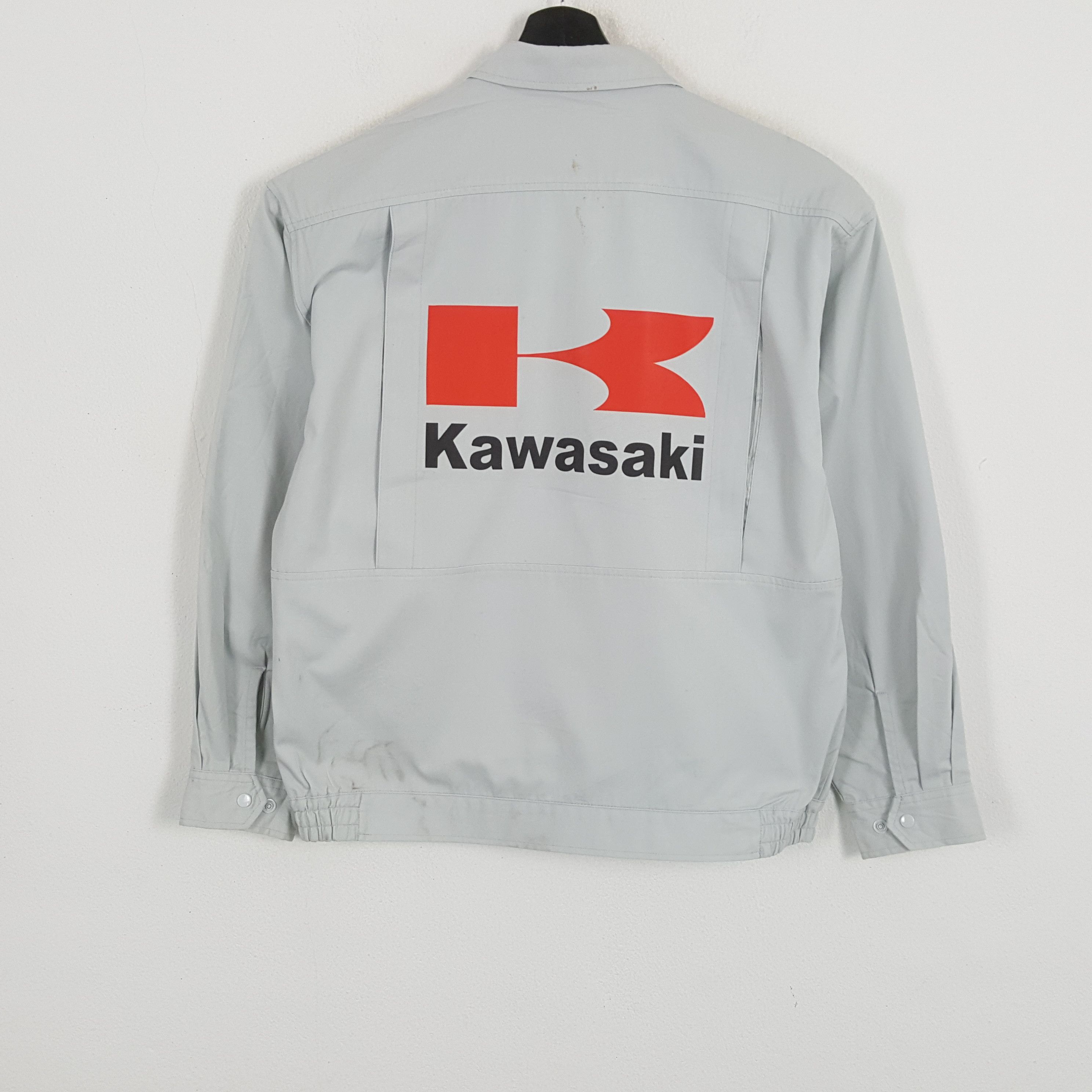 Japanese Brand × Vintage KAWASAKI Japanese Workwear Custom Art Jacket Size US L / EU 52-54 / 3 - 1 Thumbnail