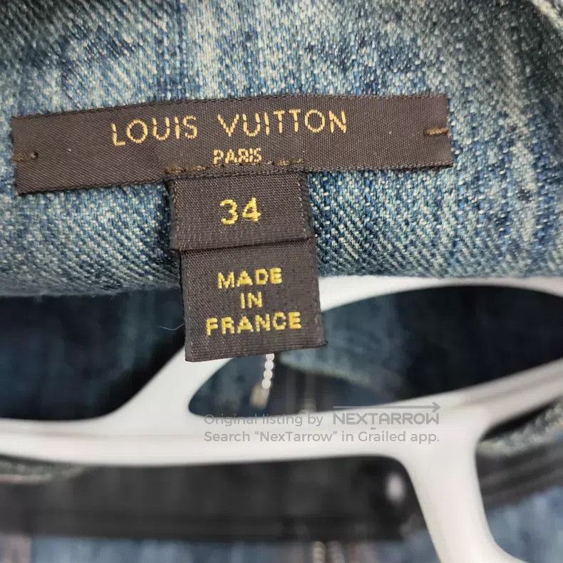 Louis Vuitton Louis Vuitton Blue made old full printed with old flower l Size XXS / US 00 / IT 34 - 4 Thumbnail